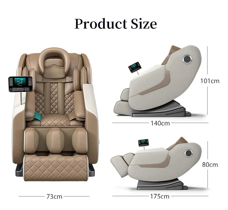 Premium 3D Massage Chair - AI Voice Control Zero Gravity - Bluetooth | Golden Massage Chair