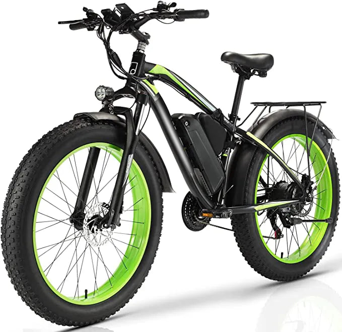 Wide tire electric bike with 2000W 48V/17.5Ah removable battery 35MPH